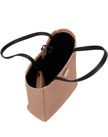 Shoulder bag in synthetic Riva material with leather trimming VIEW ALL
