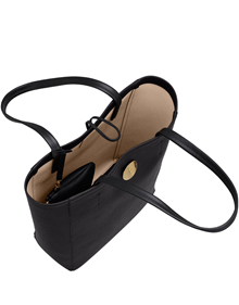 Shoulder bag in synthetic Riva material with leather trimming VIEW ALL