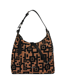 Hobo bag in Εnigma fabric material VIEW ALL
