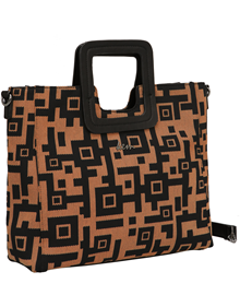 Tote bag in Εnigma fabric material VIEW ALL