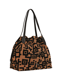 Bucket bag in Εnigma fabric material VIEW ALL