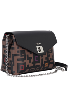 Crossbody bag in Enigma One synthetic material with leather trimming VIEW ALL