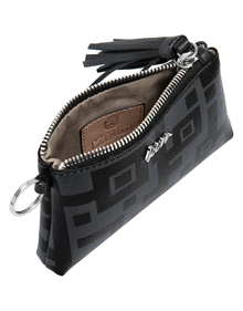 Coin purse in Enigma One synthetic material with leather trimming VIEW ALL