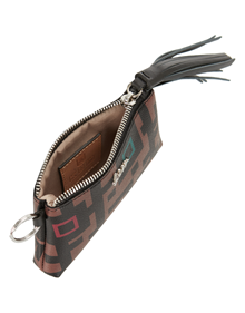 Coin purse in Enigma One synthetic material with leather trimming VIEW ALL