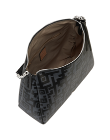 Shoulder bag in Enigma One synthetic material with leather trimming VIEW ALL