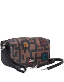 Crossbody bag in Enigma One synthetic material with leather trimming VIEW ALL