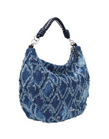 Hobo bag in Jean synthetic material VIEW ALL