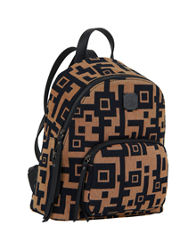 Phaedra backpack in Εnigma fabric material with leather trimming VIEW ALL