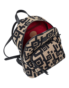 Phaedra backpack in Εnigma fabric material with leather trimming VIEW ALL