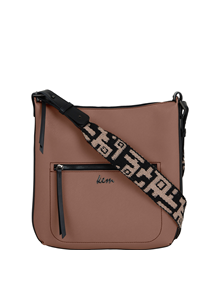 Crossbody bag in Riva synthetic material with leather trimming VIEW ALL