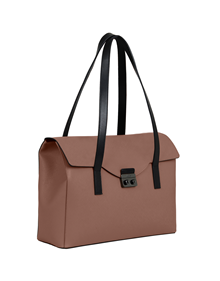 Shoulder bag in Riva synthetic material with leather trimming VIEW ALL