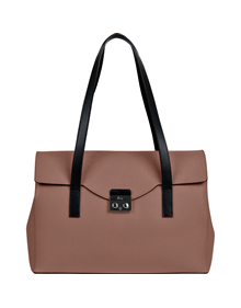 Shoulder bag in Riva synthetic material with leather trimming VIEW ALL