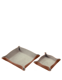 Leather tray set HOME