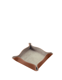 Leather tray (S) HOME
